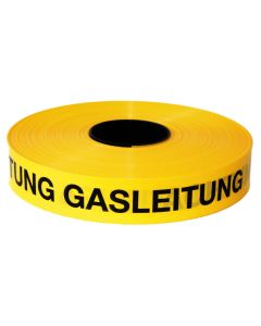 Kelmaplast Trassenwarnband "Achtung Gasleitung"